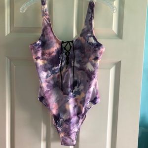 PINK one piece bathing suit!